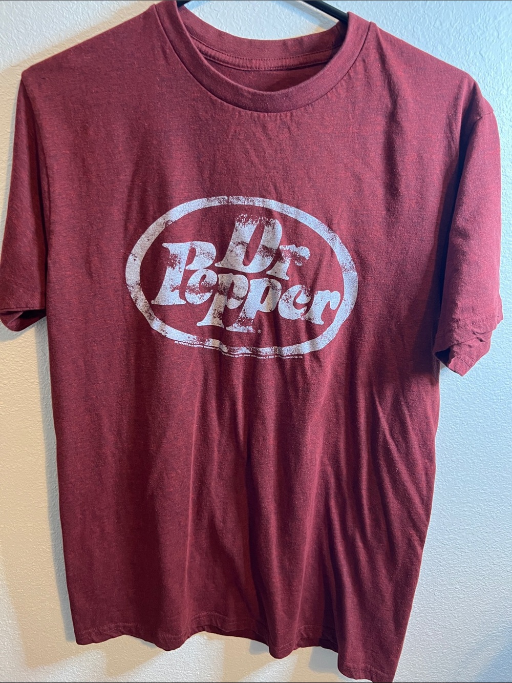 Dr Pepper Logo Short-Sleeve Tee in Deep Red
